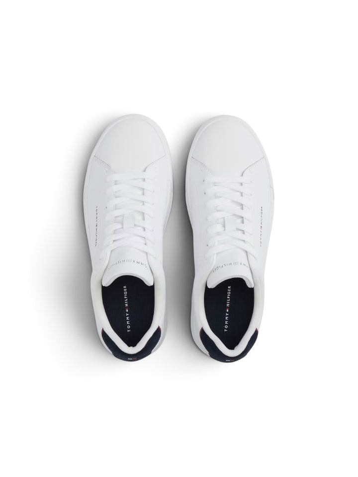 TOMMY HILFIGER  COURT WHITE LTH DETAIL ESS  SHOE