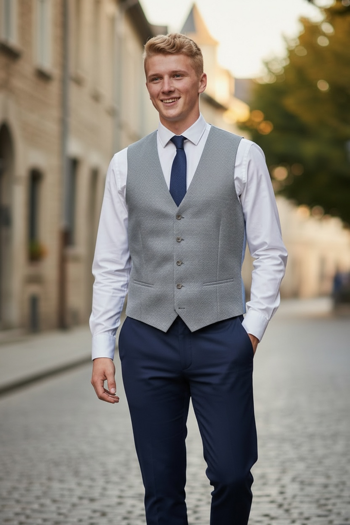 BENETTI LUCAS BLUE WAISTCOAT