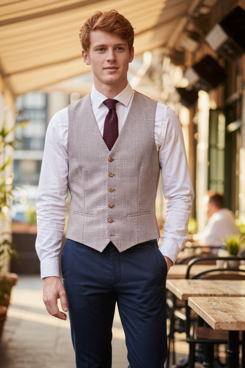 BENETTI LUCAS BLUSH WAISTCOAT
