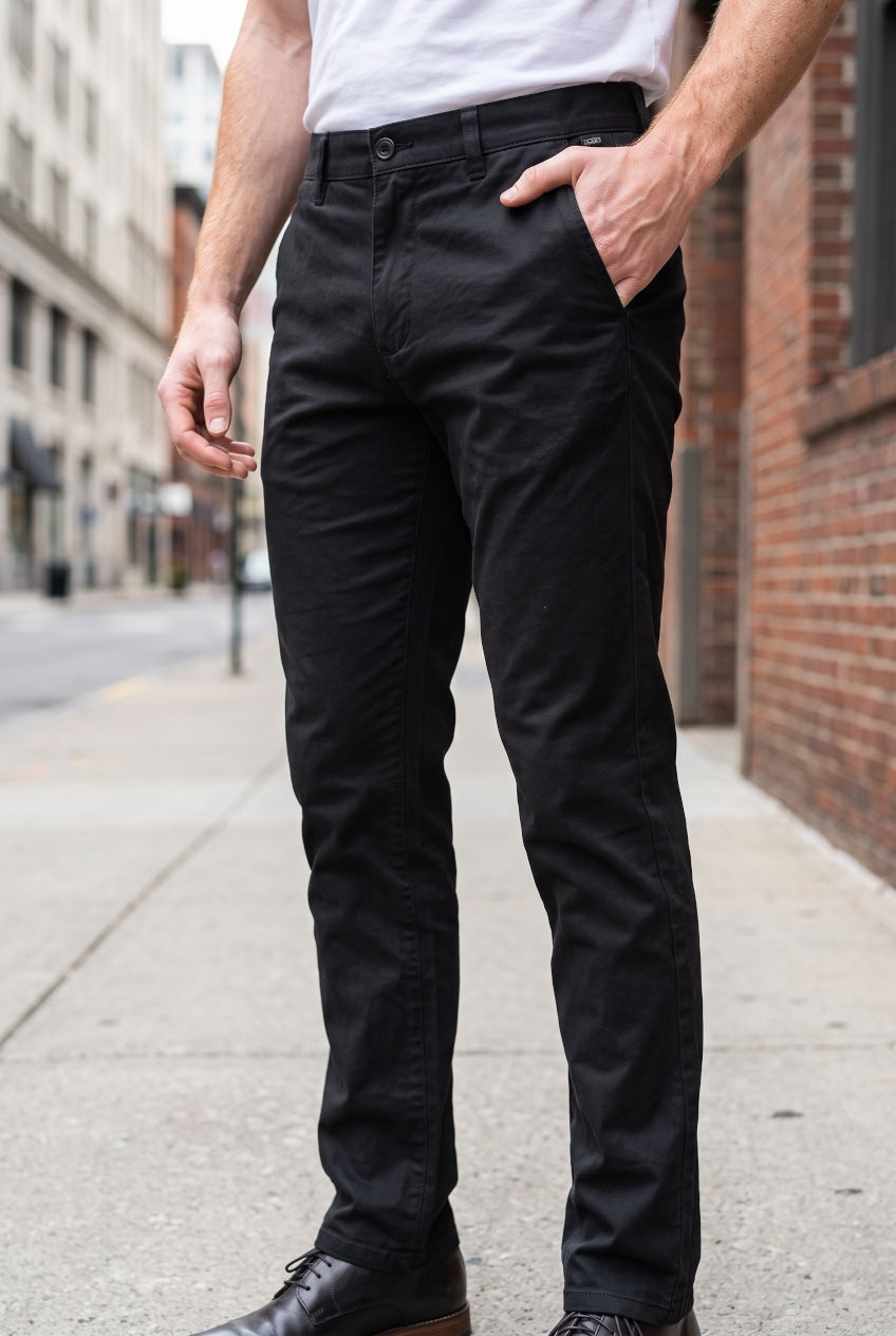 NALO CHARCOAL STRETCH CHINOS