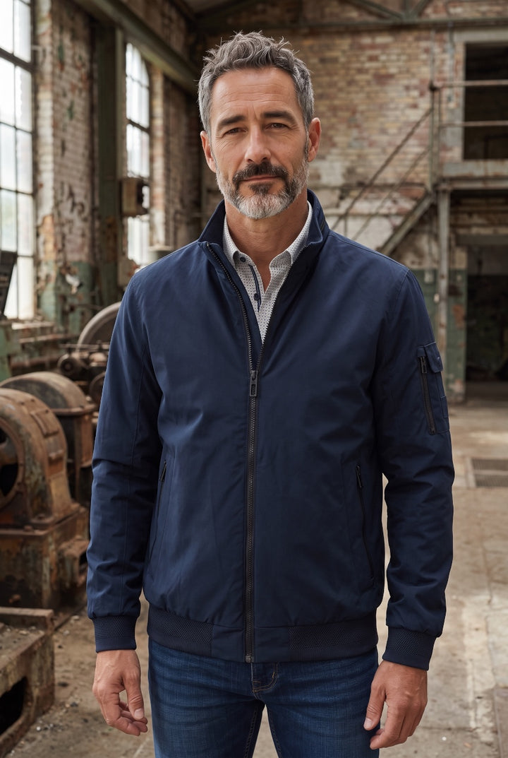 CASA MODA NAVY BOMBER JACKET
