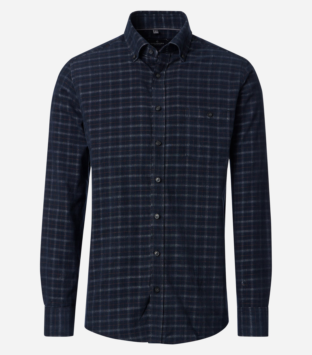 CASA MODA NAVY CHECK SHIRT