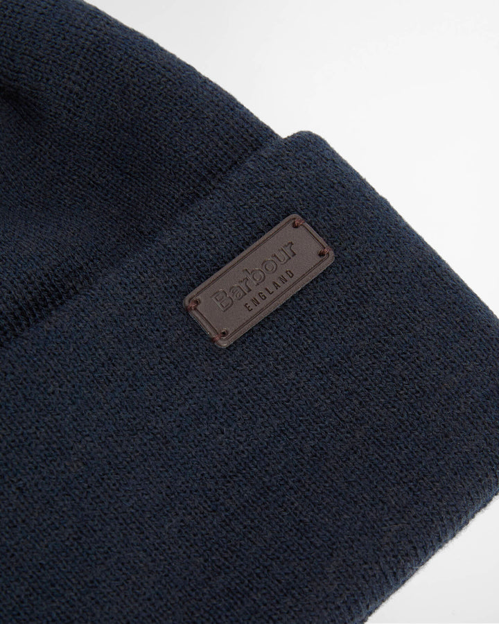 BARBOUR NAVY HEALEY BEANIE HAT