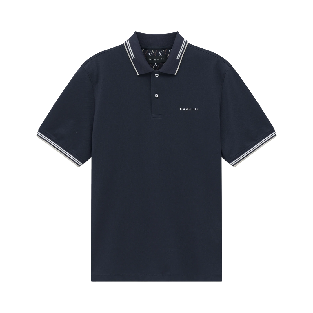 BUGATTI NAVY TIPPED POLO