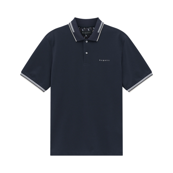BUGATTI NAVY TIPPED POLO