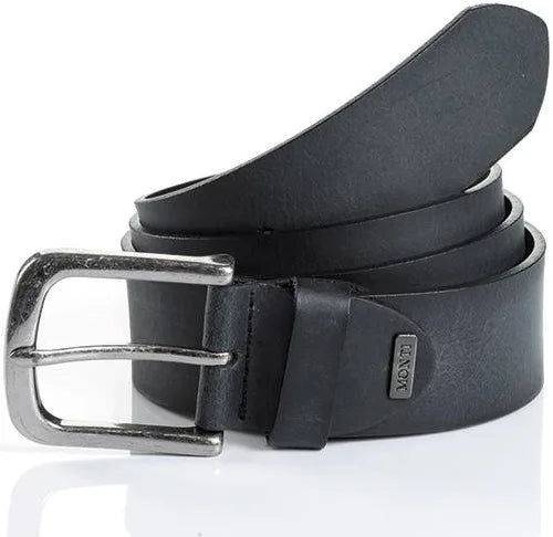 NOLTE BLACK TUSTON  LEATHER BELT