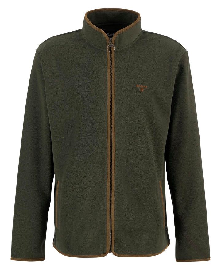 BARBOUR OLIVE HARWOOD ZIP TRU FLEECE
