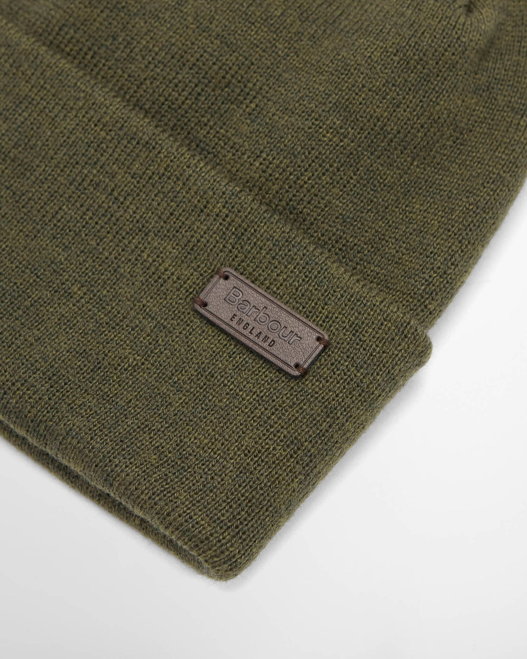 BARBOUR OLIVE HEALEY BEANIE HAT