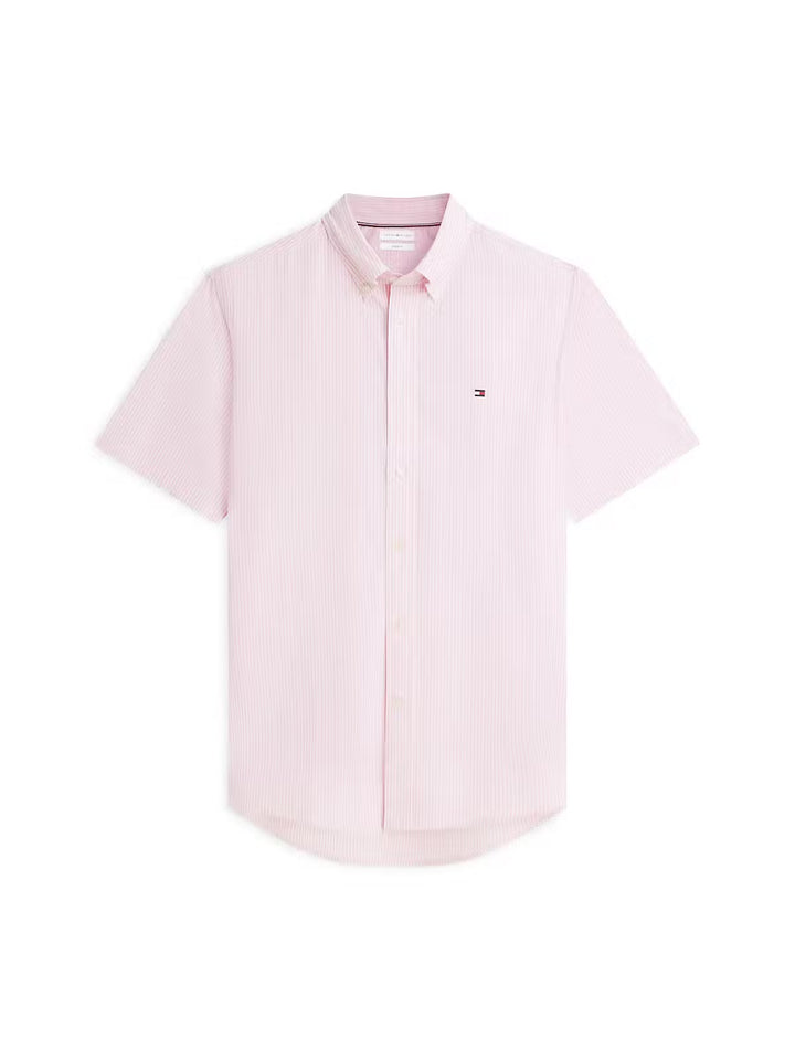 TOMMY HILFIGER POP PINK STRIPE SS SHIRT