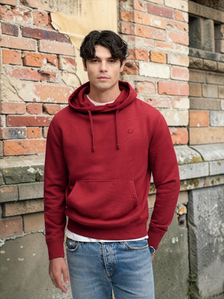 SUPERDRY RED ESS SDCO LOGO HOODY