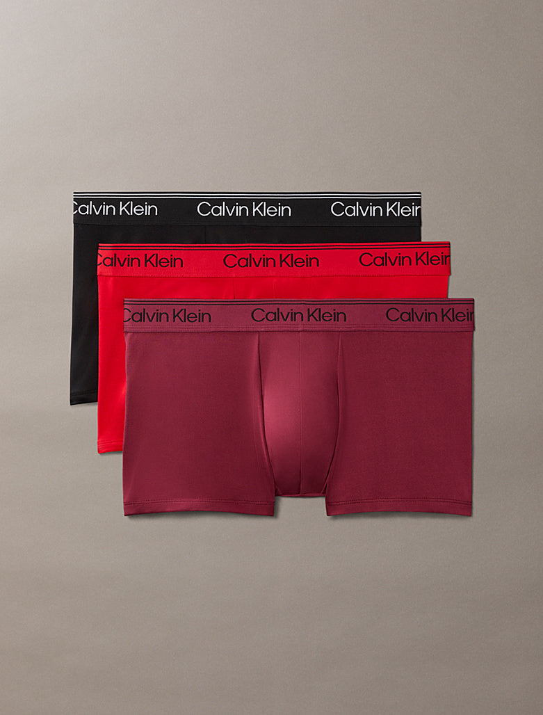 CALVIN KLEIN ICON 3 PACK RED MIX BOXERS