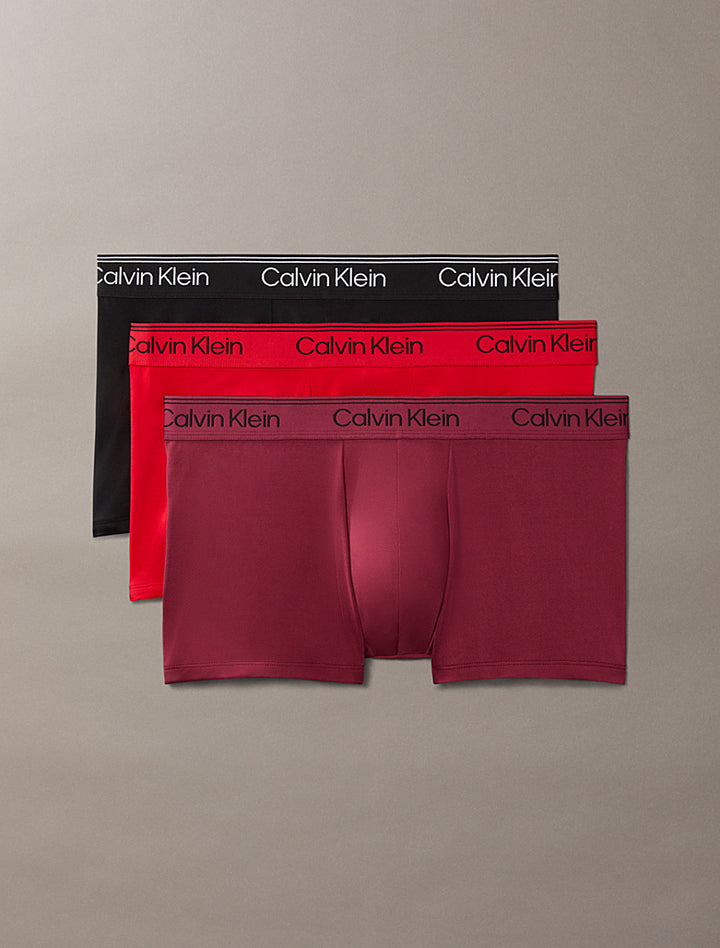 CALVIN KLEIN ICON 3 PACK RED MIX BOXERS