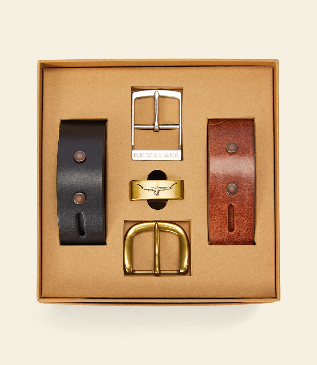 RM WILLIAMS 1 1/2 BELT GIFT SET