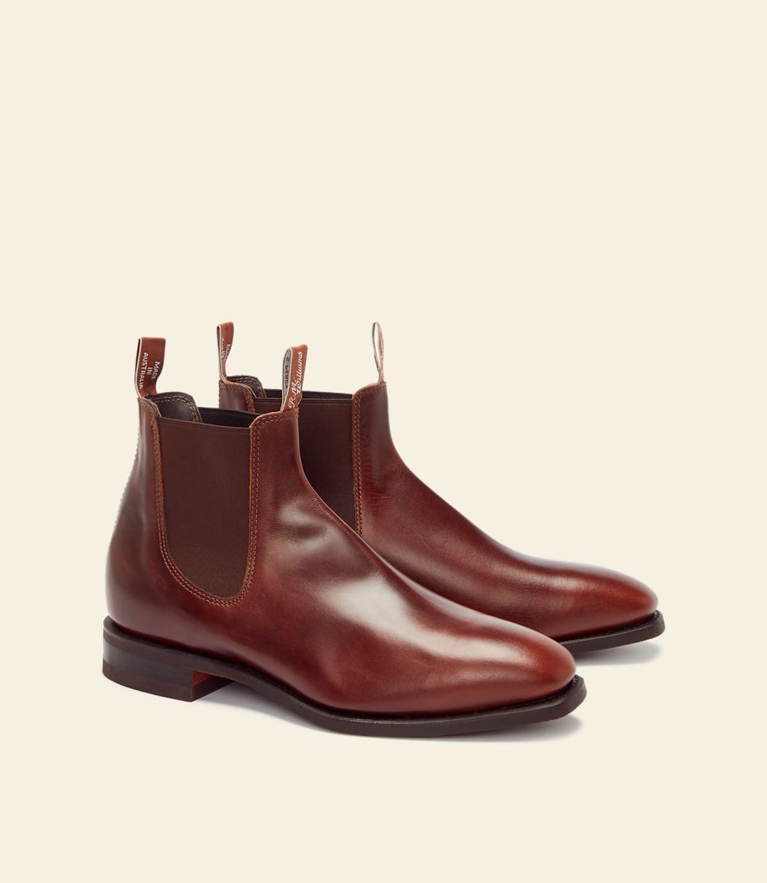 R.M. WILLIAMS MID BROWN CHELSEA BOOT