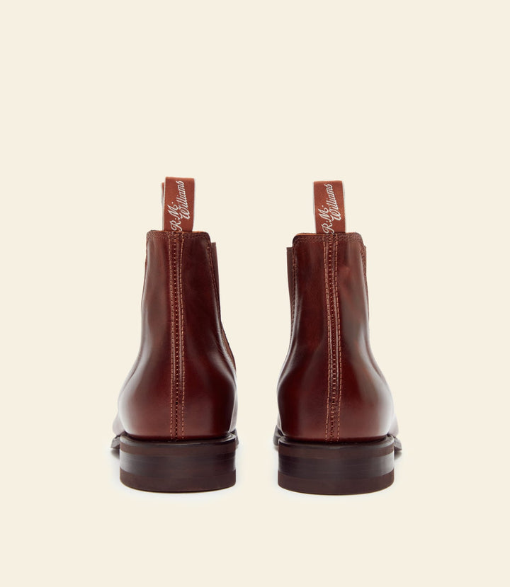 R.M. WILLIAMS MID BROWN CHELSEA BOOT