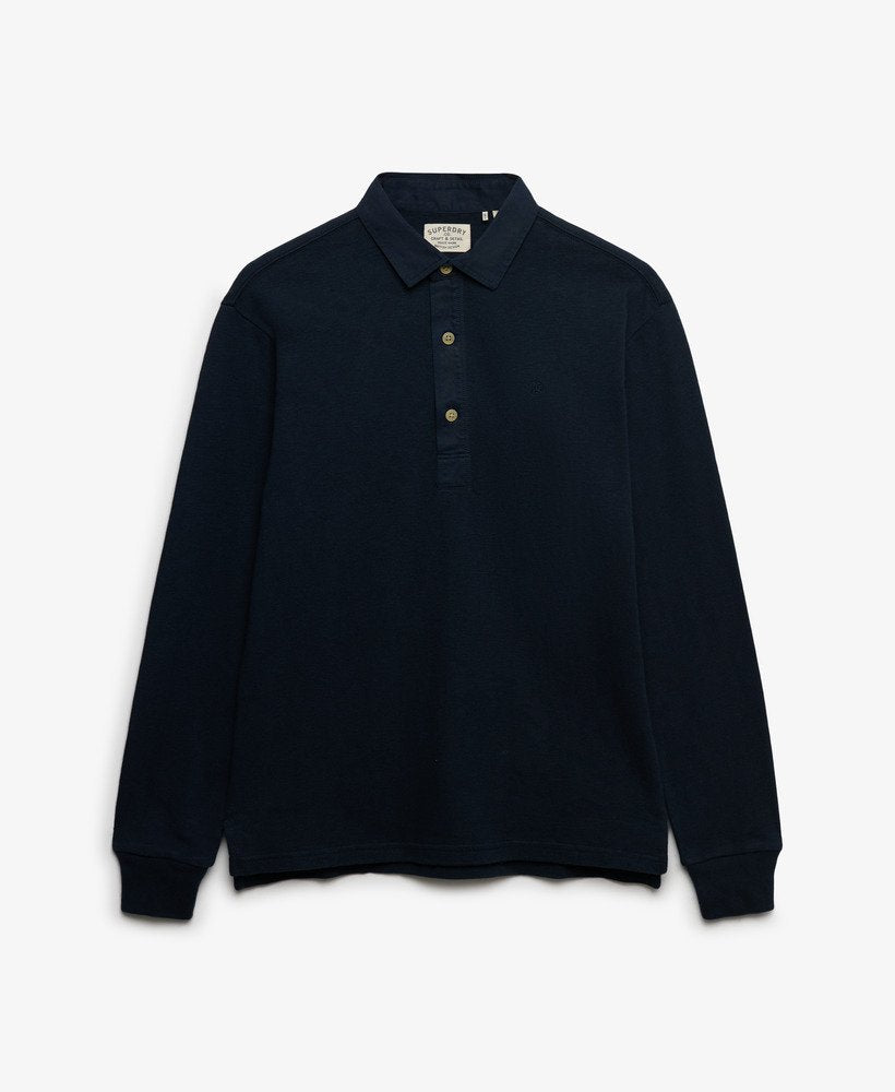 SUPERDRY NAVY CLASSIC RUGBY LS TOP