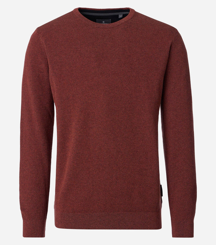 CASA MODA RUST CREW SWEATER