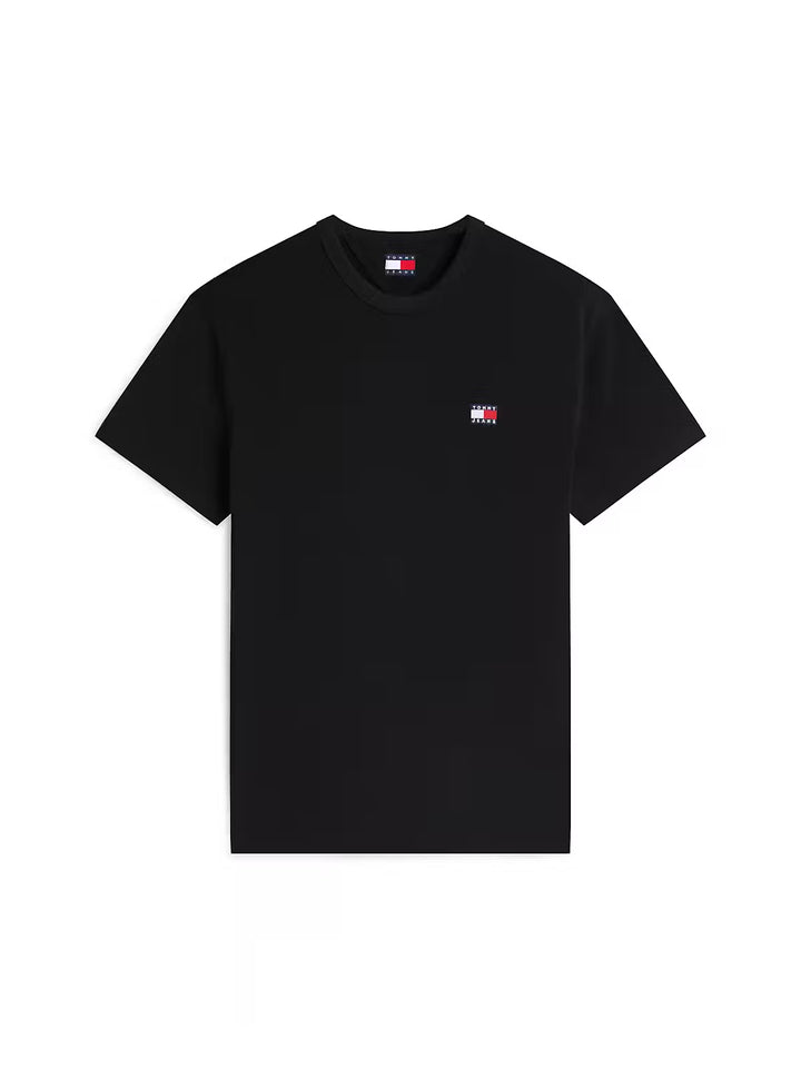 TOMMY JEANS  BLACK REG BADGE TEE