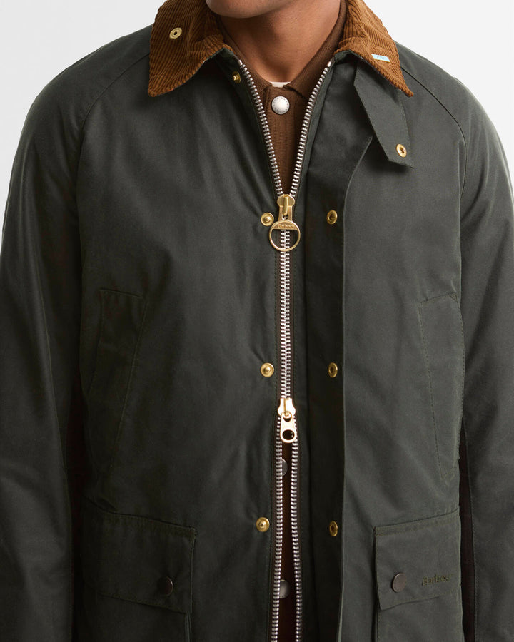BARBOUR SAGE ICONS ASHBY WAX JACKET