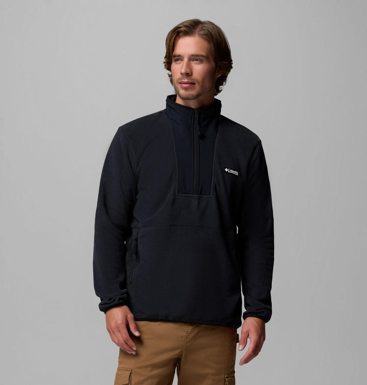 COLUMBIA BLACK SEQUOIA 1/2 ZIP GROVE FLEECE