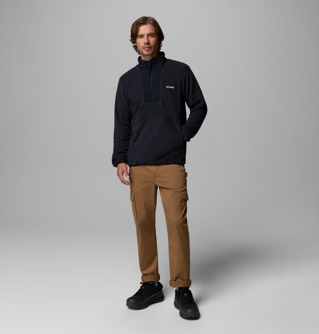 COLUMBIA BLACK SEQUOIA 1/2 ZIP GROVE FLEECE