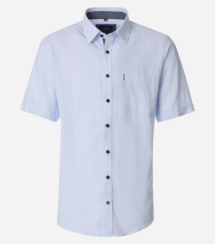 CASA MODA  BLUE STRIPE SS SHIRT