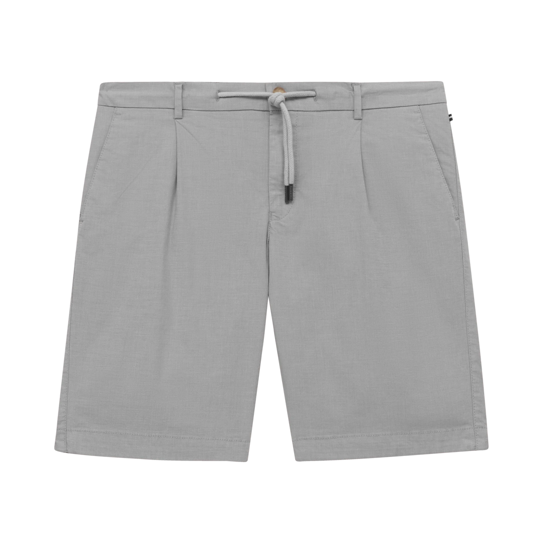 BUGATTI SILVER LINEN MIX SHORTS