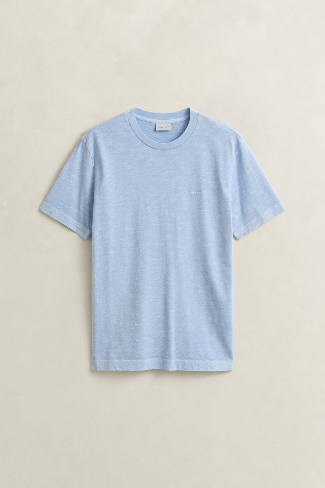 GANT WASHED SLUB SS BLUE TEE