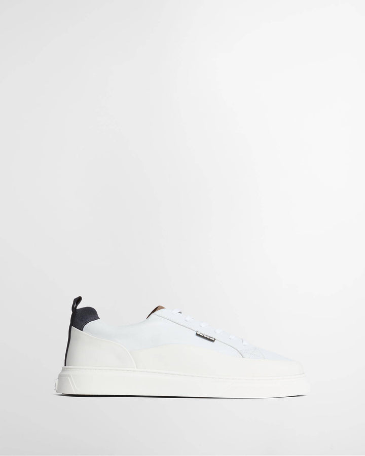 BARBOUR STANNINGTON WHITE TRAINER