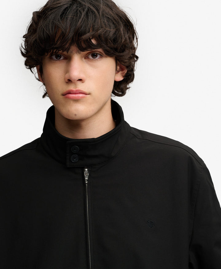 SUPERDRY BLACK CAMPUS PADDED HARRINGTON
