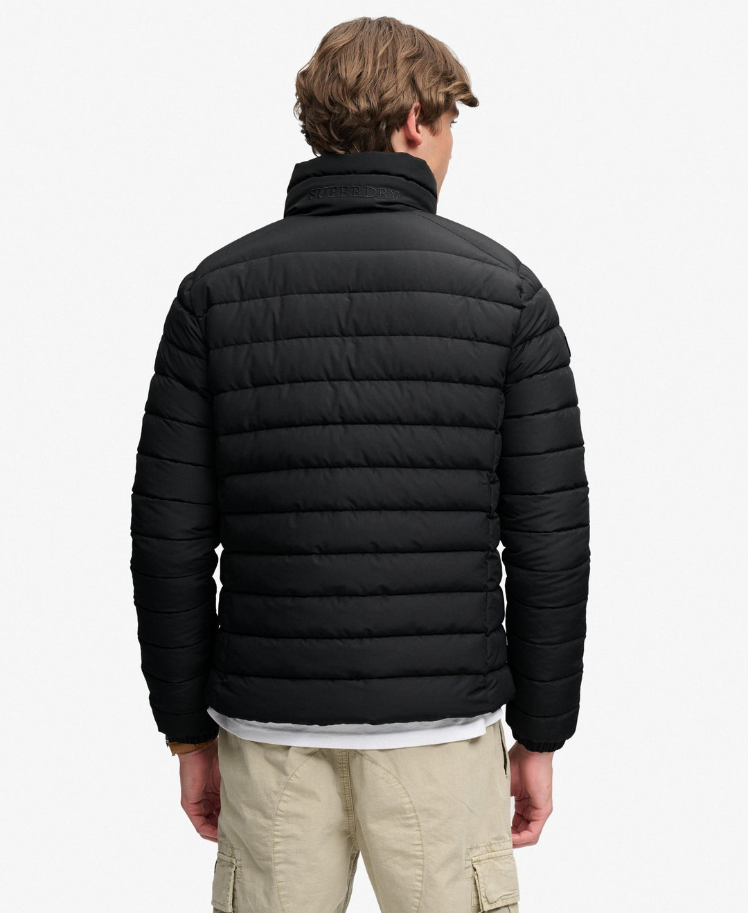 SUPERDRY BLACK FUJI MIDWEIGHT PADDED JACKET