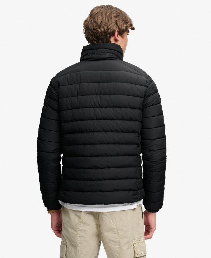 SUPERDRY BLACK FUJI MIDWEIGHT PADDED JACKET