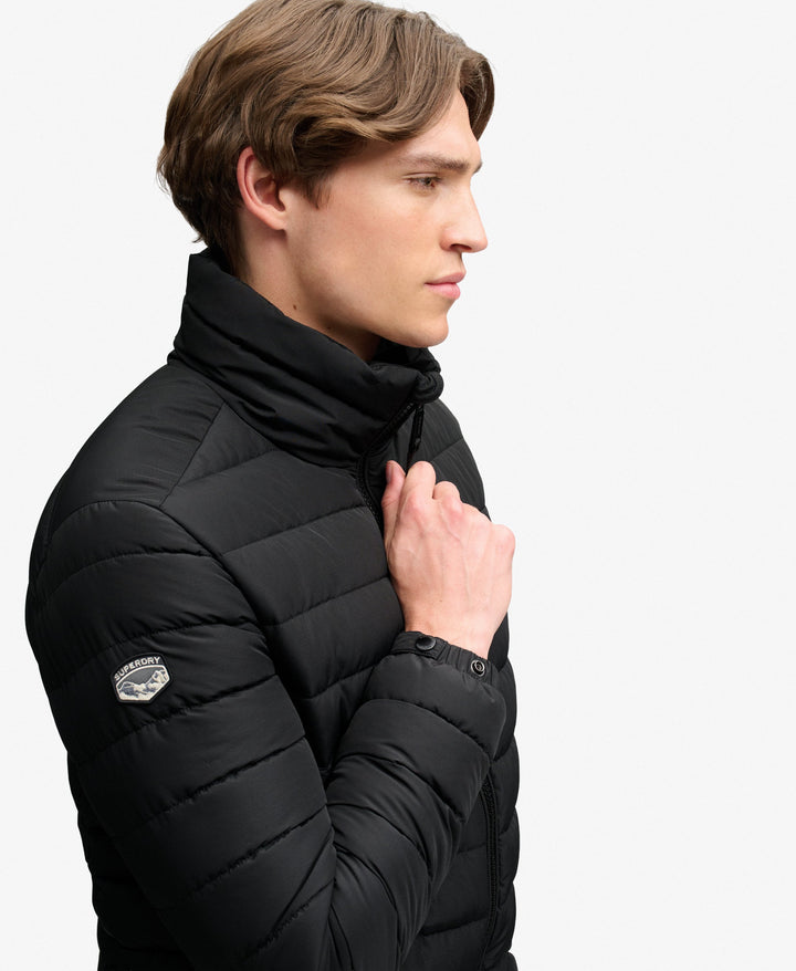 SUPERDRY BLACK FUJI MIDWEIGHT PADDED JACKET