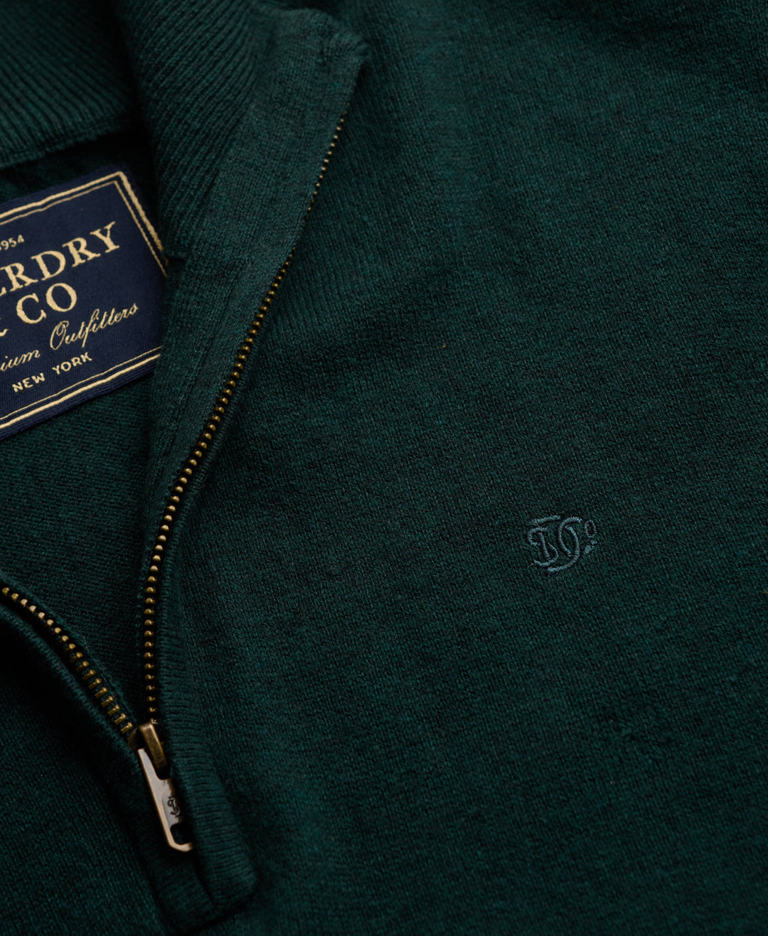SUPERDRY GREEN ESS LIGHTWEIGHT WOOL 1/2