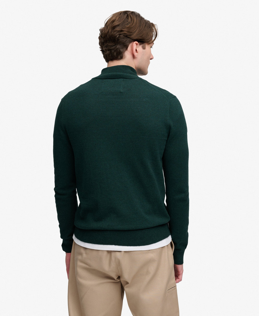 SUPERDRY GREEN ESS LIGHTWEIGHT WOOL 1/2