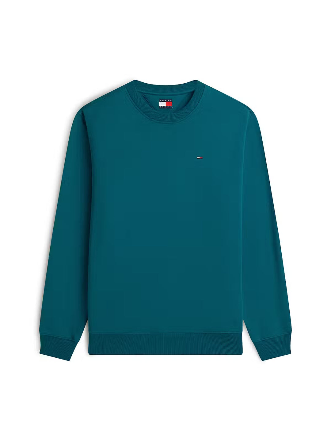 TOMMY JEANS CREW TEAL SWEAT