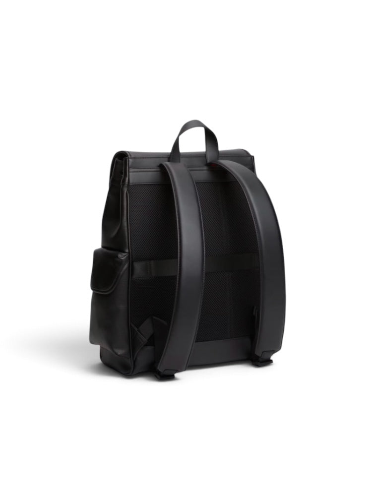 TOMMY HILFIGER BLACK TEXTURE BACKPACK