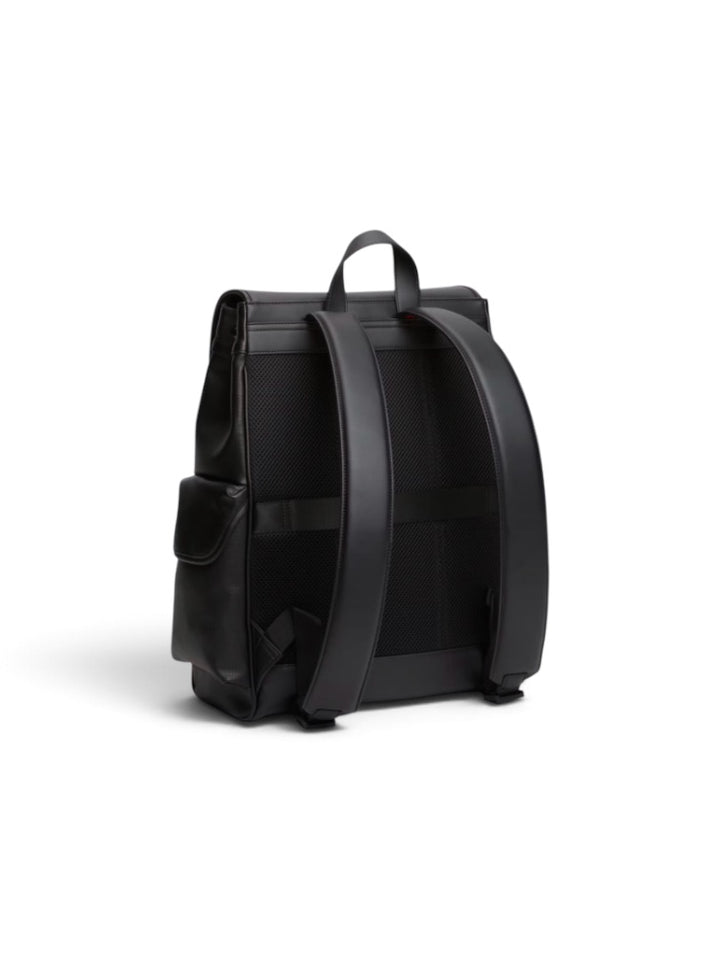 TOMMY HILFIGER BLACK TEXTURE BACKPACK