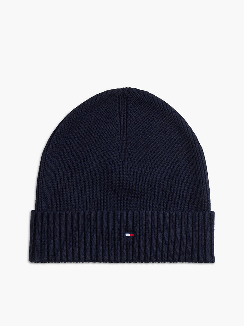 TOMMY HILFIGER NAVY BEANIE &amp; SCARF SET
