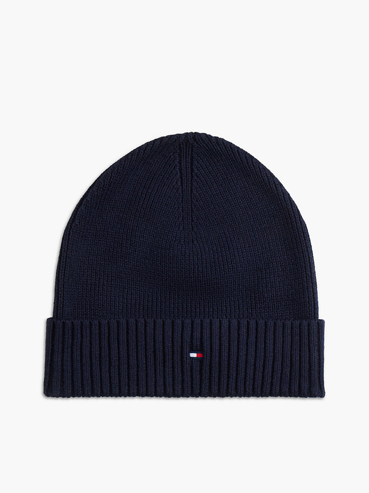 TOMMY HILFIGER NAVY BEANIE &amp; SCARF SET