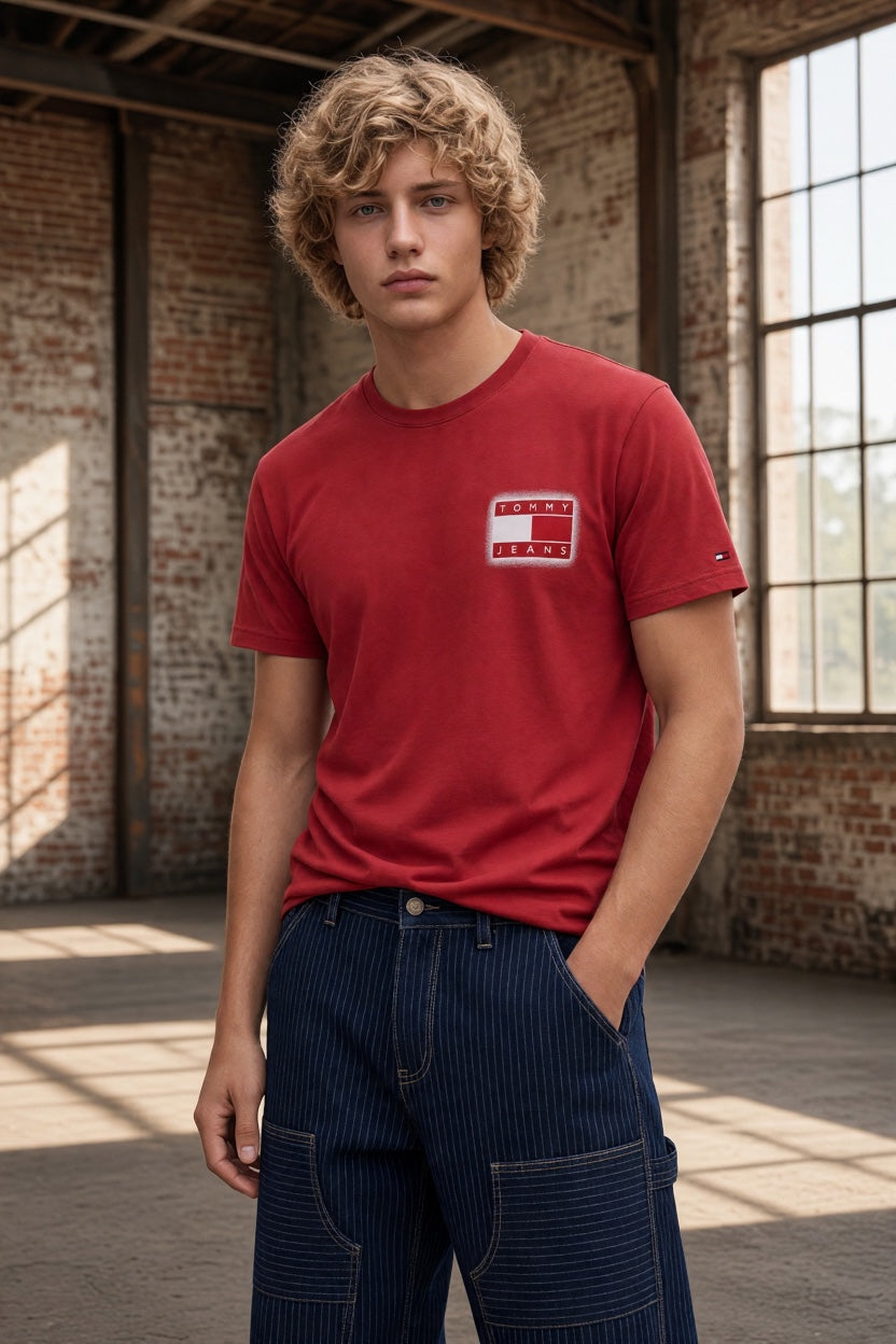 TOMMY JEANS CHERRY SPRAY TEE