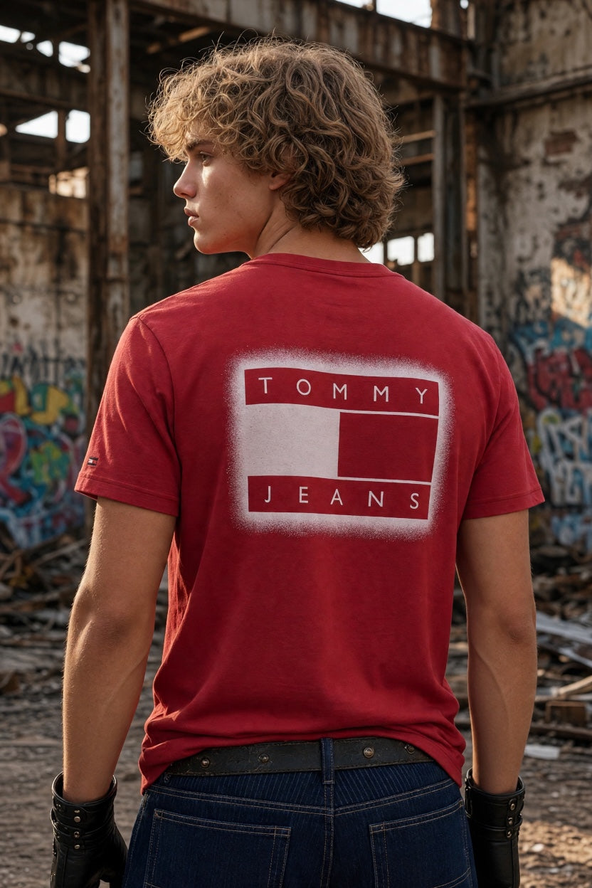 TOMMY JEANS CHERRY SPRAY TEE