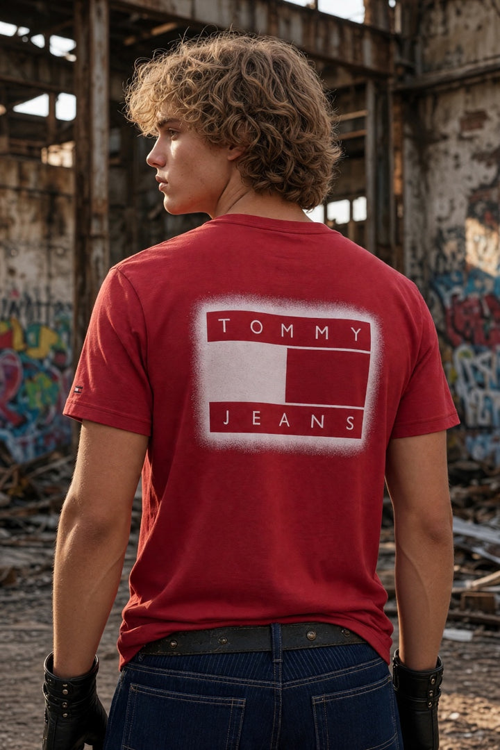 TOMMY JEANS CHERRY SPRAY TEE