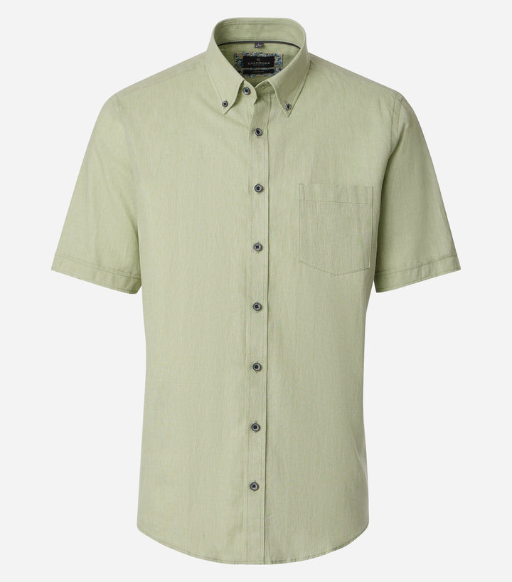 CASA MODA LINEN THYME SS SHIRT