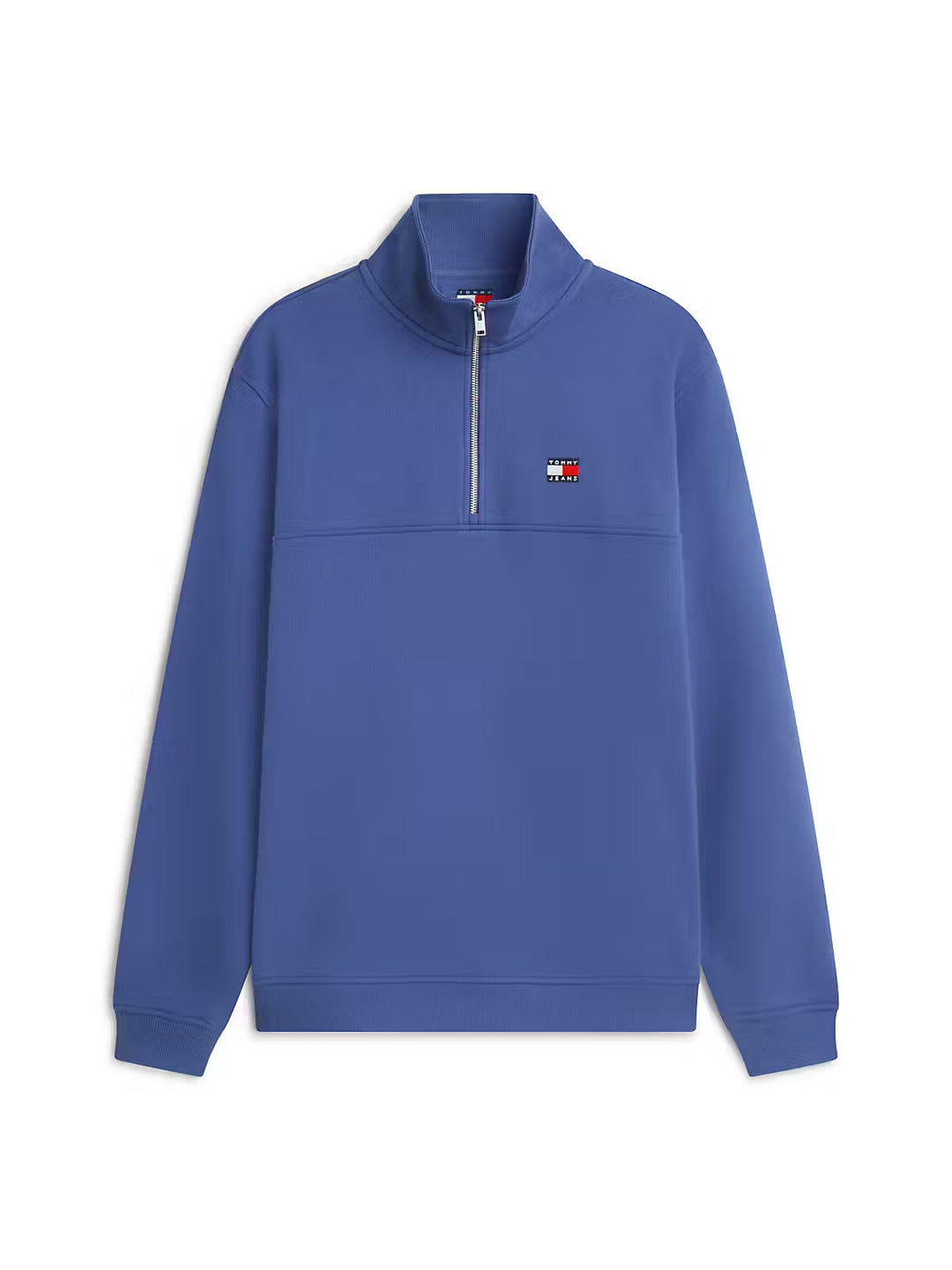 TOMMY JEANS 1/4 ZIP BLUE SWEAT
