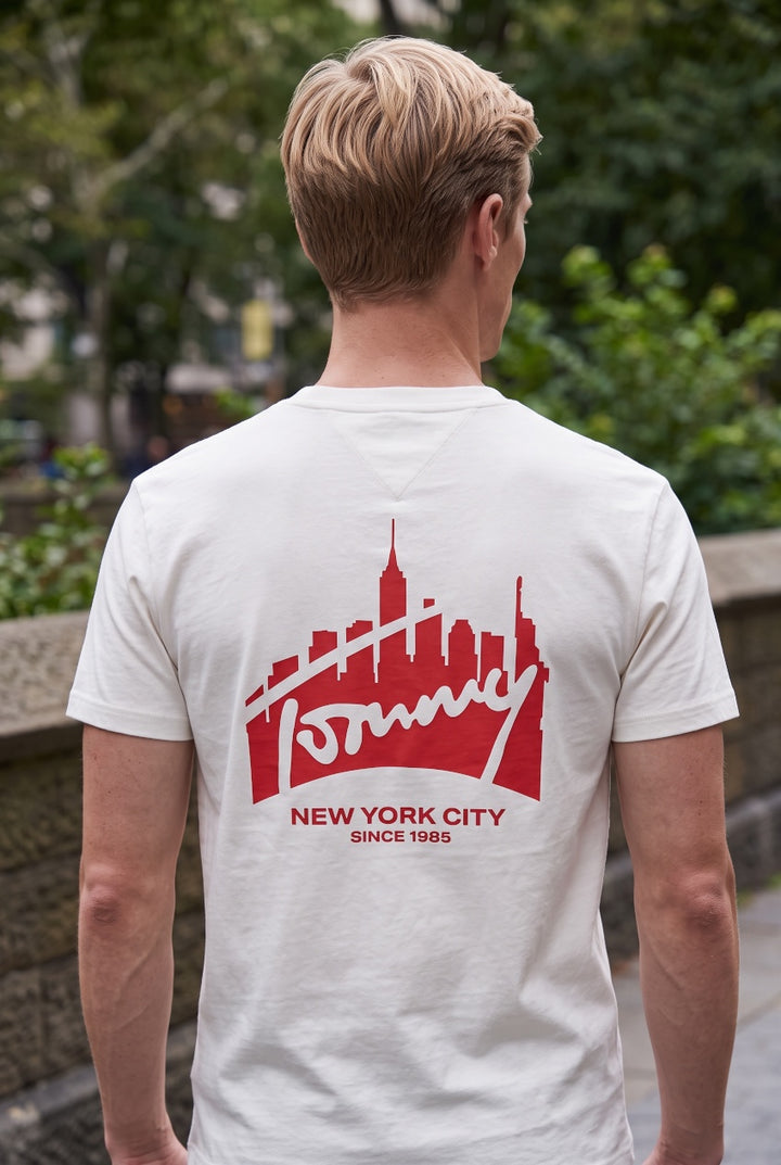 TOMMY JEANS  REG DNA WHITE TEE