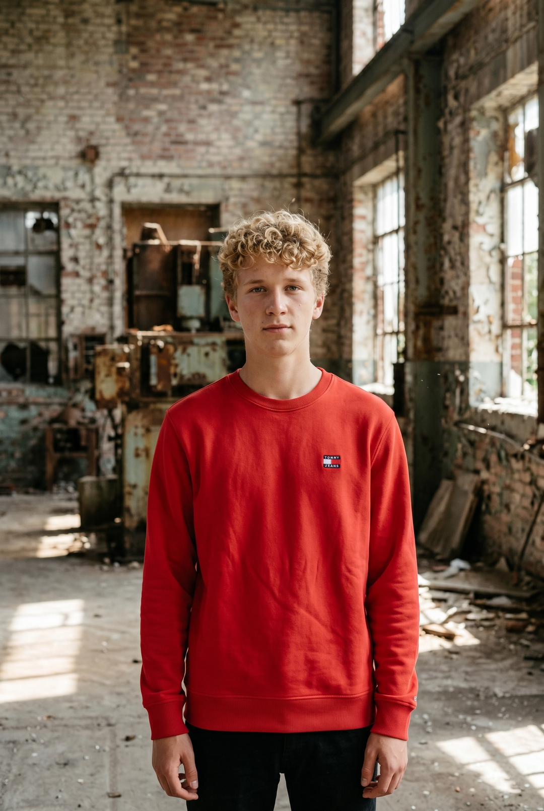 TOMMY JEANS RED BADGE CREW SWEAT