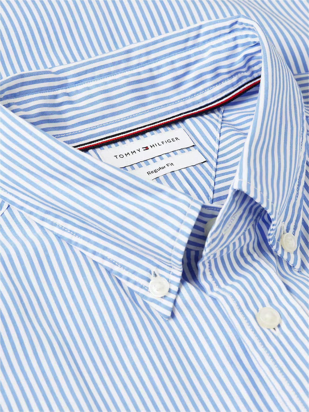 TOMMY HILFIGER POP BLUE STRIPE SHIRT
