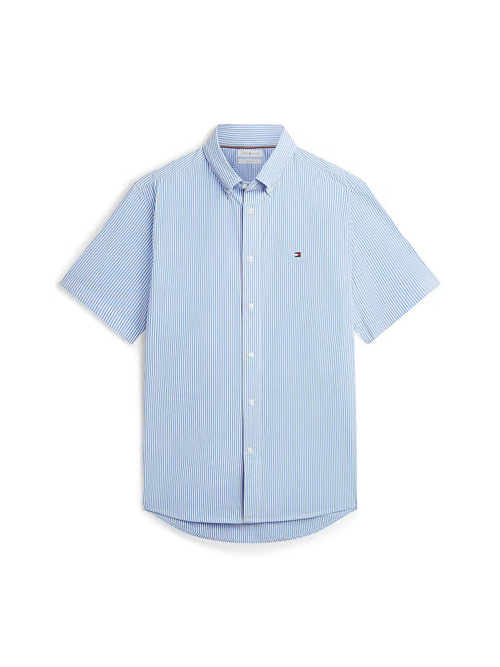 TOMMY HILFIGER POP BLUE STRIPE SHIRT