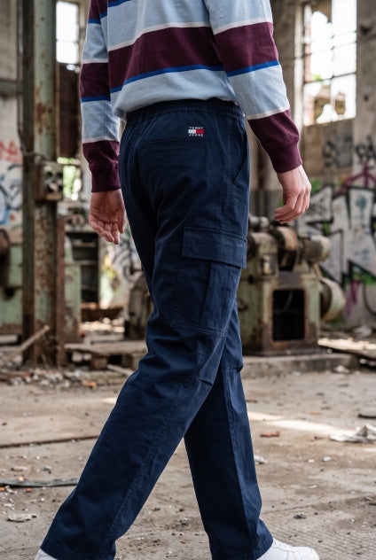 TOMMY JEANS  DK BLUE SONNY STRETCH CARGO JOGGERS